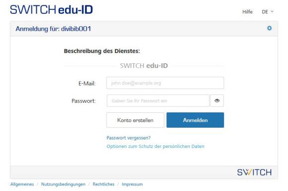 Die SWITCH-Edu-Seite