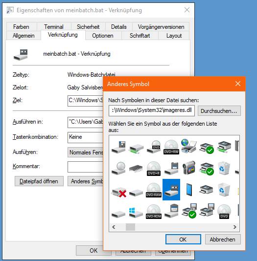 Eins der vielen Icons aus imageres.dll wird Ihnen sicher gefallen