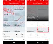 Zwei Screenshots des SBB-Mobile-Touchfahrplans auf einem Smartphone