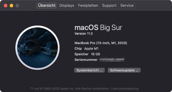 … und vom MacBook Pro mit M1