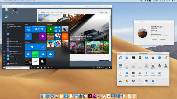 Parallels Desktop auf einem Intel-Rechner: Vorerst ist unklar, wie es mit Windows auf dem Mac weitergeht