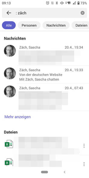 Teams für Android