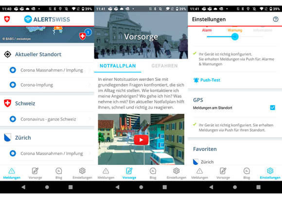 Alertswiss-App