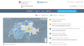 Alertswiss-Webseite 