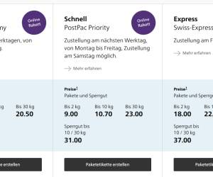 Päckli Preise Schweiz