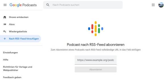 Google Podcasts Web