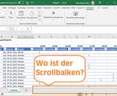 Excel-Screenshot mit fehlendem unteren Scrollbalken