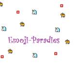 Einige Emojis und in violetter Schnörkelschrift: Emoji-Paradies