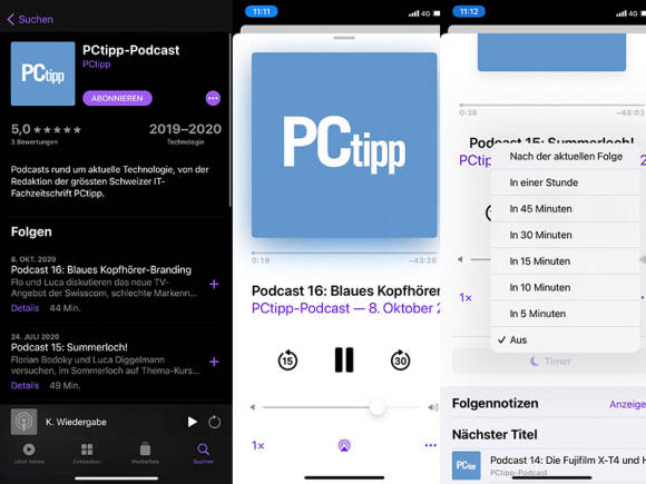 Screenshot Apple Podcast