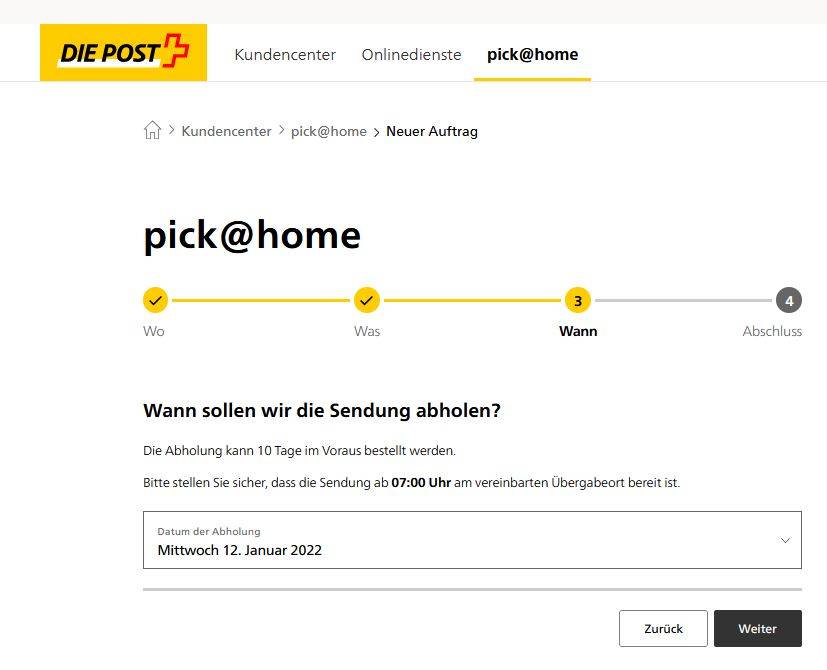 Schweizerische Post So Funktioniert Pick Home Pctipp Ch