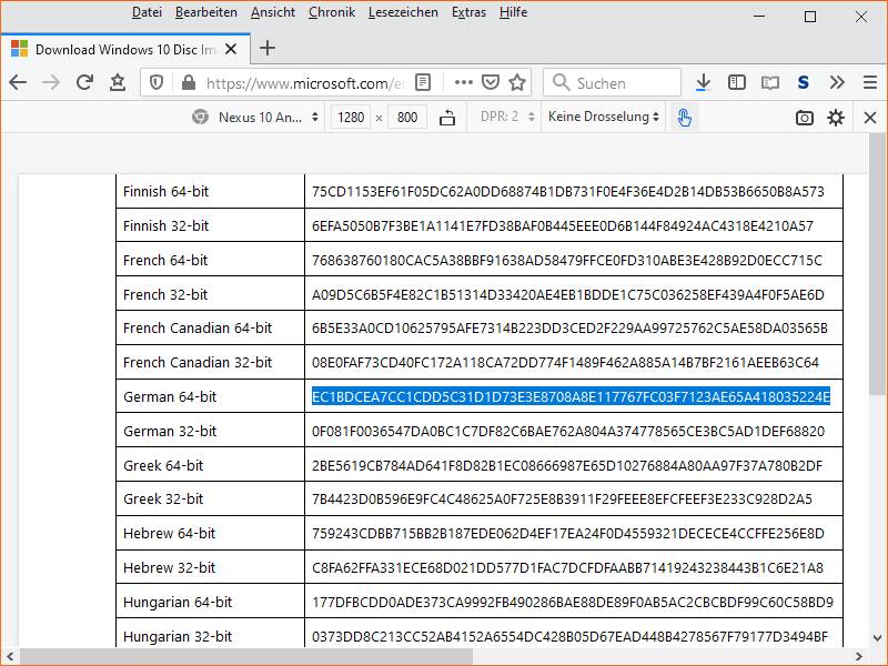 Windows 10 Warum ist der HashWert meiner Windows.isoDatei «falsch