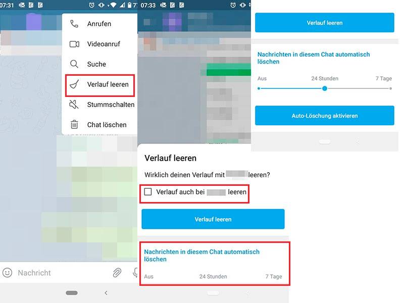 Telegram AutoLöschTimer für alle Chats verwenden so gehts pctipp.ch