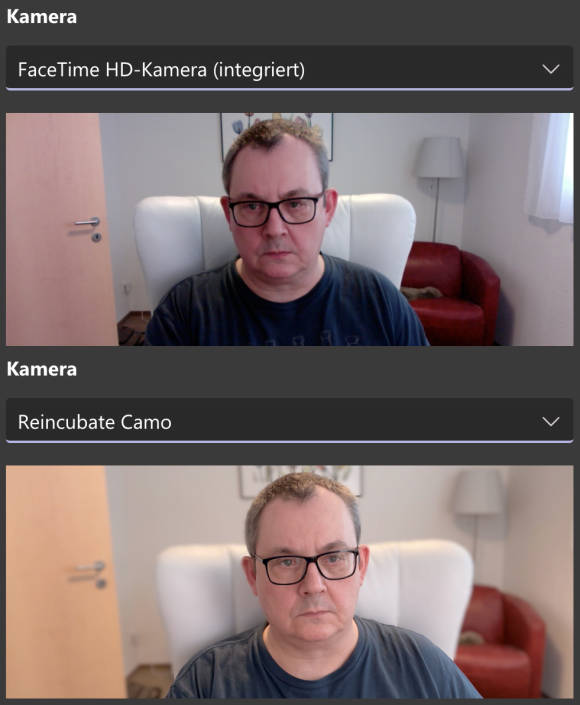 Vergleich in Microsoft Teams