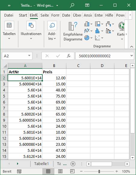 Excel Verfalscht Lange Artikelnummern Pctipp Ch