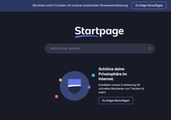 Startpage für Edge