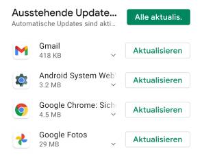 Screenshot PlayStore-Updates 