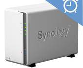 Synology-NAS und Wecker-Symbol