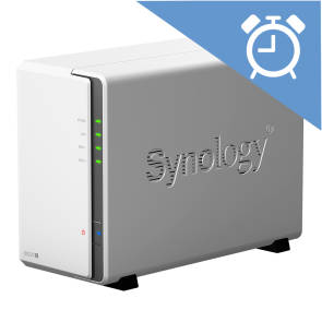 Synology-NAS und Wecker-Symbol 