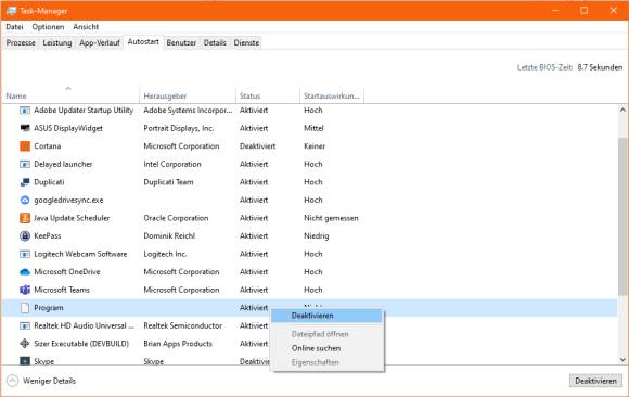 Screenshot Task-Manager