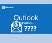 Outlook-Logo mit Mail-Icon und Fragezeichen