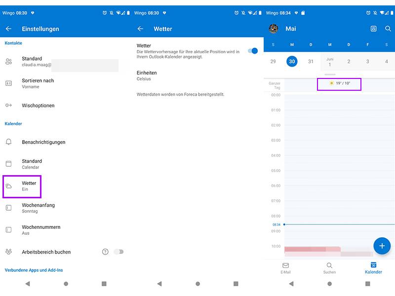 Outlook 365/2019: Wetter im Kalender anzeigen lassen – so gehts - pctipp.ch