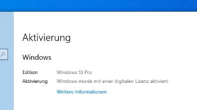 Uff, das hat Arbeit gemacht! Screenshot Aktivierung war erfolgreich