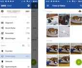 Screenshots aus der GMX-Mail-App