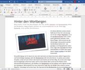 Word-Dokument mit Bild des Schriftzugs 