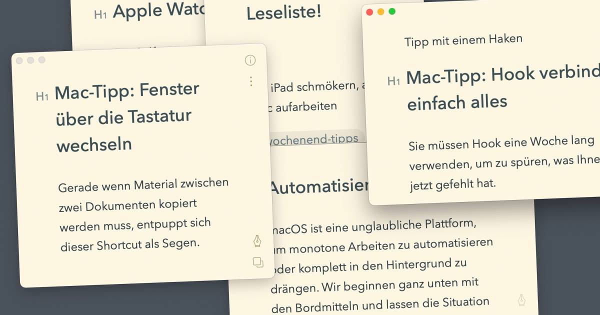 MacTipp Fenster über die Tastatur wechseln pctipp.ch