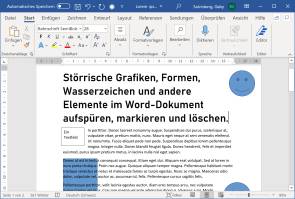 Screenshot Word-Dokument mit Beispieltext 