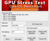 Screenshot FurMark GPU-Stresstest