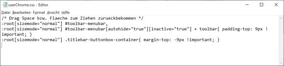 Screenshot Code im Notepad-Editor