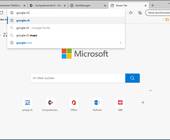 Screenshot MS Edge mit geöffneter Adresszeile