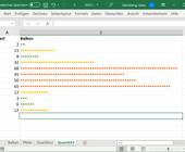 Screenshot Excel mit unterschiedlich eingefärbten Symbolbalken