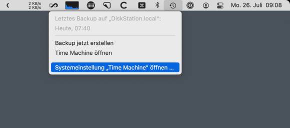 Die Systemeinstellung bleibt über diesen kleinen Umweg zugänglich; das funktioniert auch bei vielen anderen Einstellungen