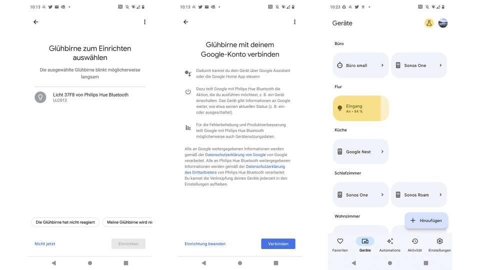 Philips Hue Lampe zu Google Home hinzuf gen und mit Google