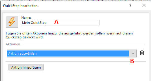 Bild 7: Benennen Sie den QuickStep