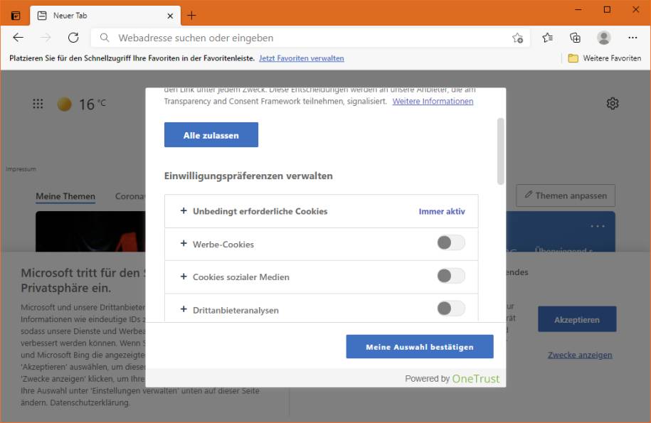 Den EdgeBrowser optimal einrichten so gehts pctipp.ch