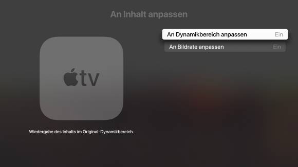 Dynamik und Bildrate werden auf Wunsch automatisch angepasst – doch wer will das nicht?