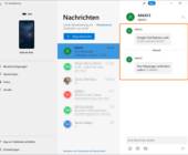 Screenshot Ihr-Smartphone-App mit zwei der Nachrichten