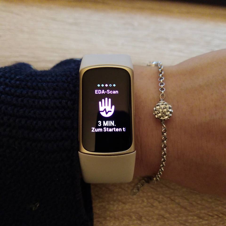 Fitbit Charge 5 k rperliche Reaktion auf Stress messen mit EDA