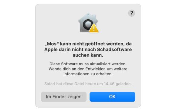 Diese Warnung ist nicht sehr häufig – aber es gibt sie