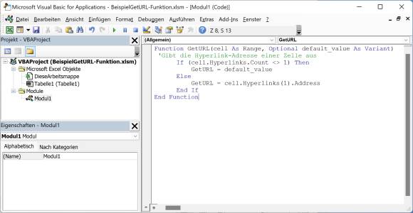 Der Code im Visual-Basic-Editor