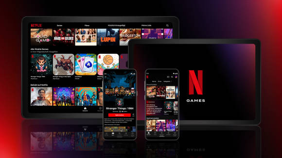 Gerätebildschirme mit Netflix-Produkten 