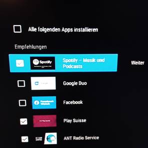 Screenshot installierbare Google-Play-Apps