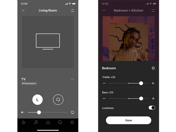 Screenshots Sonos-App 