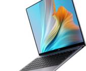 Ein aufgeklapptes Huawei MateBook X Pro 2021