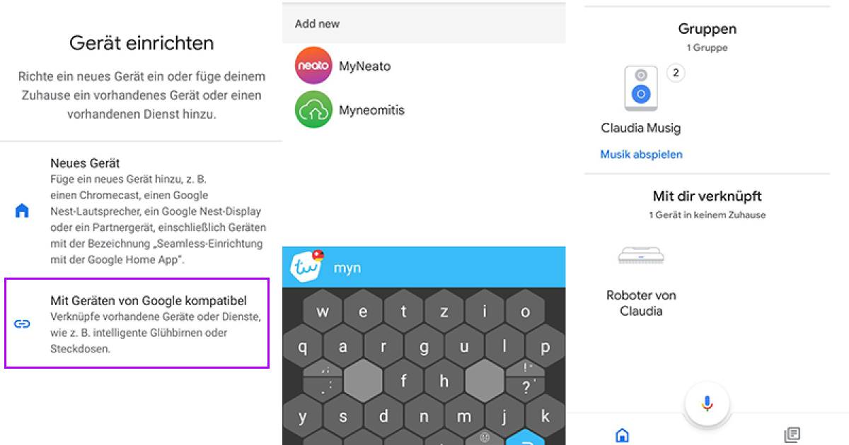 Neato with google hotsell home