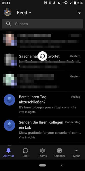 Teams für Android aktualisieren