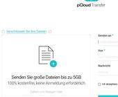 Ausschnitt aus der Bedienoberfläche von pCloud